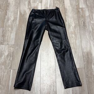 Moda International black Leather pants 6